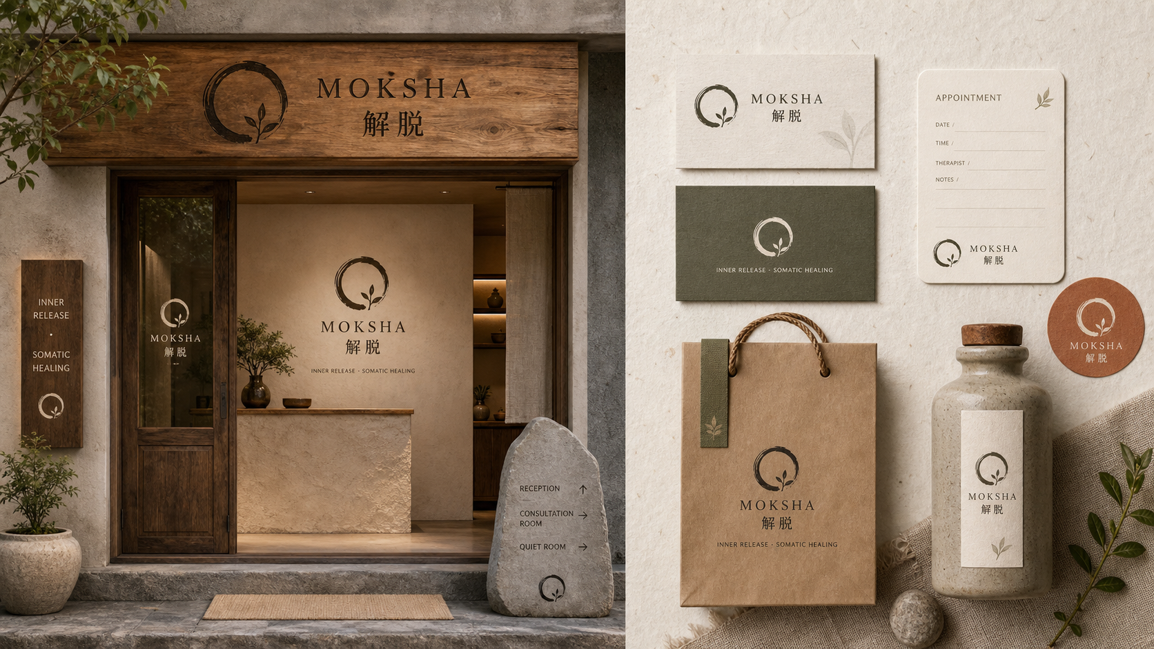 Moksha 线下门店视觉效果